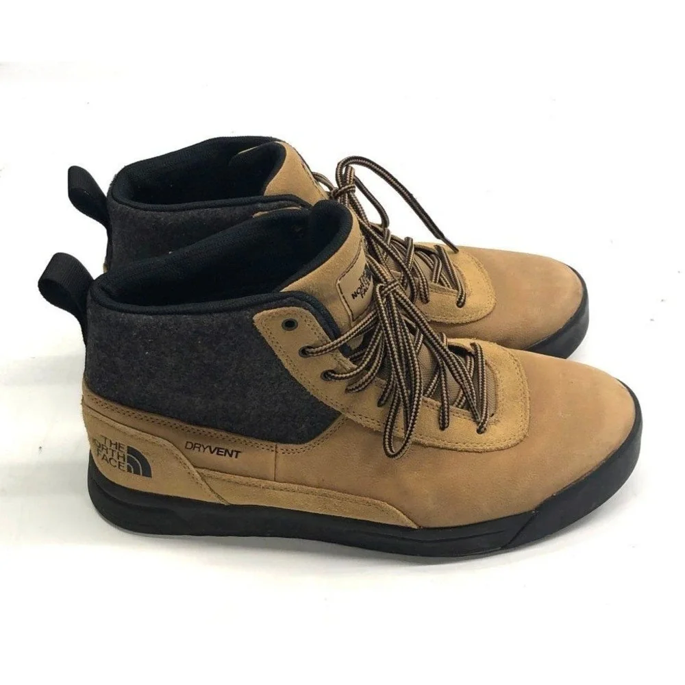 The North Face Berkeley IV DryVent Tan Grey Waterproof Sneaker‎ Boots Men's 10.5
